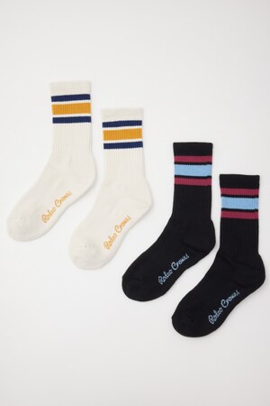 COLOR LINE SOCKS 2P