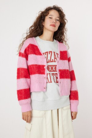 various シャギーニットカーディガン