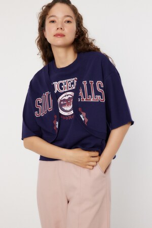 ボレロドッキングハーフスリーブスウェット