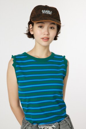 ボーダーメロータンクトップ
