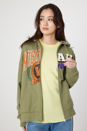 Custom College ジップパーカー