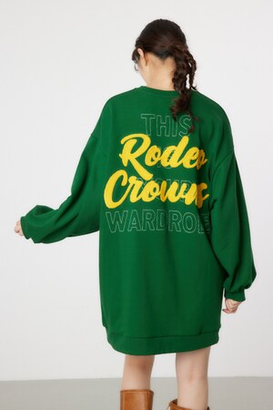 BACK 刺繍ロゴ スウェット ワンピース