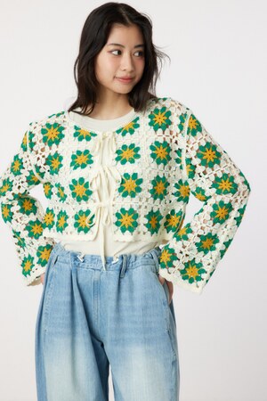 FLOWERクロシェニットボレロ