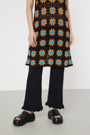 ヘムフリルフレアパンツ