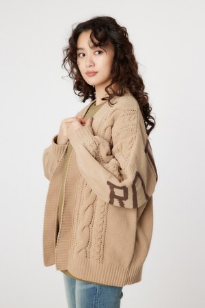 ロゴモールニットトッパー