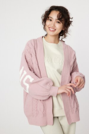 ロゴモールニットトッパー