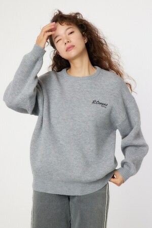 MIX COLOR LOGOニットトップス