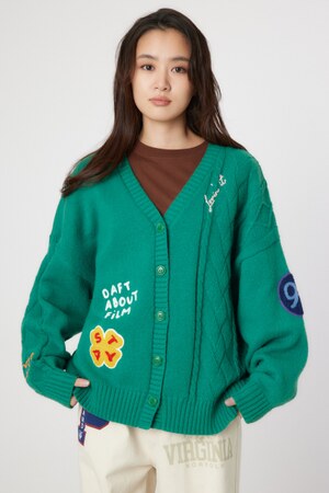 EMB MOTIFSケーブルカーディガン