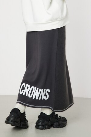 LOGOニットコンビスカート