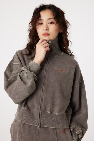 スタンドネックスウェットブルゾン