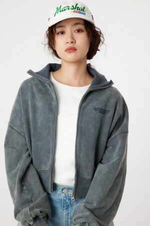 スタンドネックスウェットブルゾン