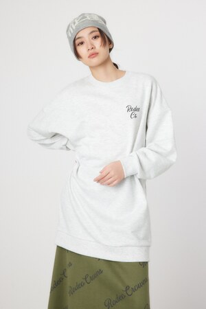 ペイズリーロゴスウェットワンピース