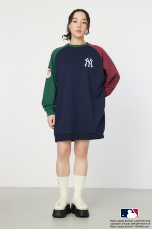 MLBラグランスウェットワンピース