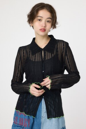 POINT COLOR シアーシャツ