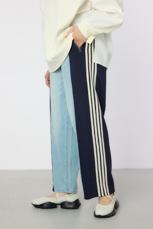 カスタムトラックデニムパンツ