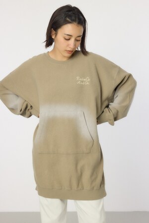 加工スウェットワンピース