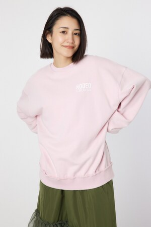 ダメージCROWNアップリケスウェット