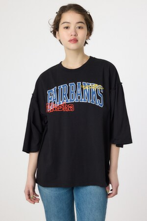 アソートグラフィックフリル袖 Tシャツ