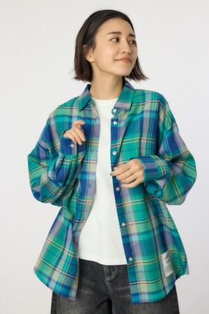 マルチパターンチェックシャツ