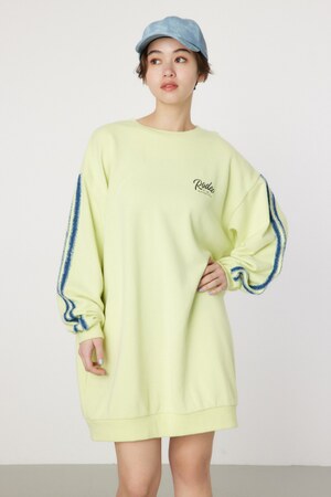 LOGO袖ラインBYワンピース