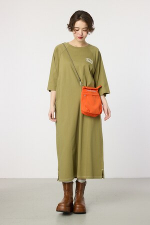 ロゴラグランスリーブワンピース