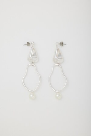 ティアドロップ フープミックスピアス