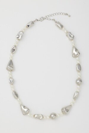 ティアドロップミックスネックレス