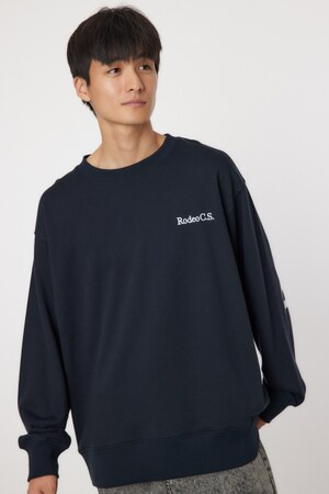 メンズバックロゴスウェット