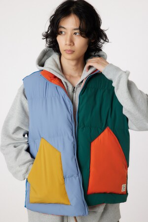 stand-neck パディングベスト