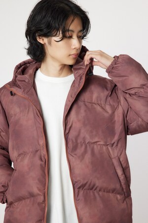 mottled pattern padding ジャケット