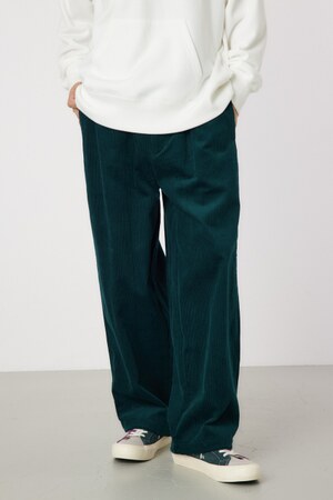 corduroy ワイドストレートパンツ