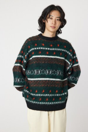 abstract patternニット