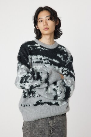 abstract patternニット