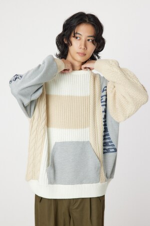 ニットカスタムcollegeトップス