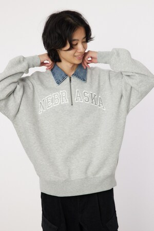 NEBRASKA ハーフジップトップス