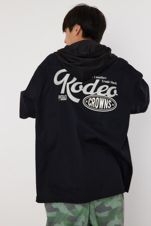 Jersey hooded shirt