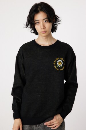 walking flower ニット