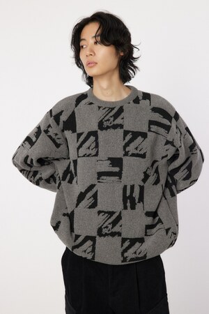 block checker ニット