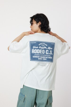 コーデュロイレーベルTシャツ