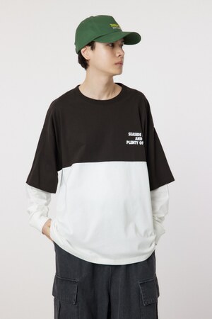バイカラーL/S Tシャツ