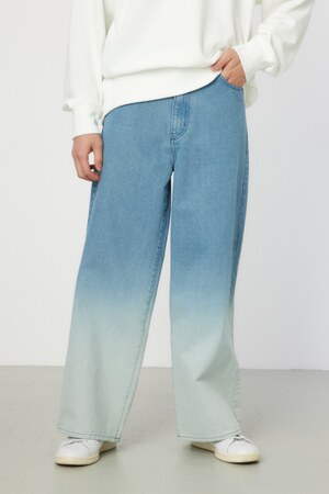 フェードワイドデニムパンツ