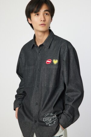 LAZYデニムシャツ