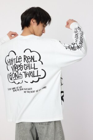ランダムスケッチロングスリーブTシャツ