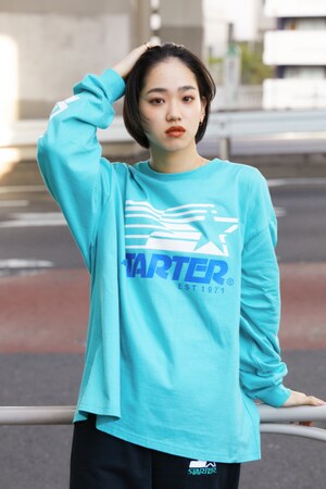 RODEO CROWNS WIDE BOWL | 【UNISEX】STARTER ロゴ L/S Tシャツ (T 