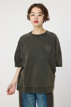 【UNISEX】CIRCLE エンボスロゴ半袖スウェットトップス