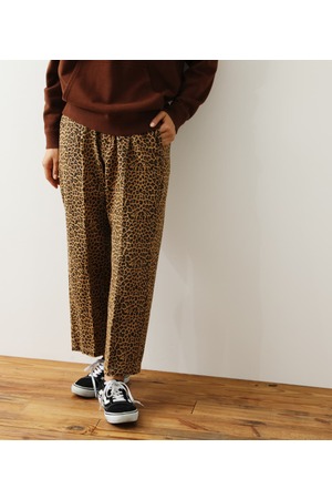 定番高品質】 パンツ mp9113-Gobelin Leopard Cardboard Knit Pants