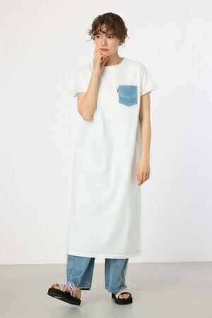 【WEB限定】デニムポケットステッチワンピース