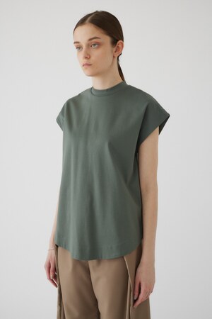 Mannish nosleeve cut tops