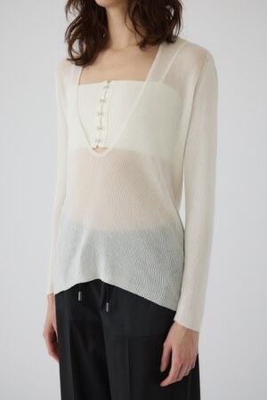 Bustier set rib knit