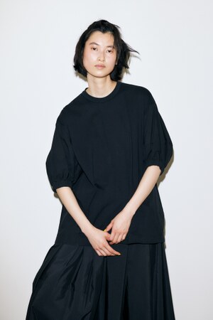 woven combination pullover｜M｜BLK｜cut and sewn｜någonstans